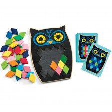 Wooden mosaic puzzle Owl