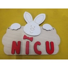 Bunny decoration with name