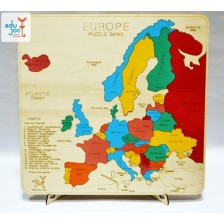 Puzzle Harta Europei in limba engleza