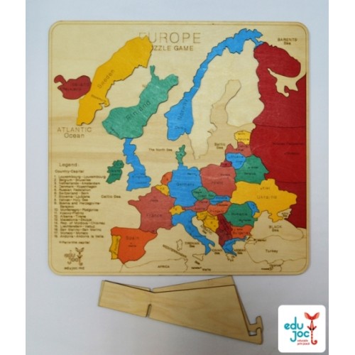 Puzzle Harta Europei in limba engleza
